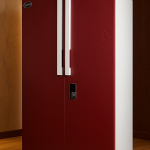 Everking Ruby Red Premium Steel Almirah